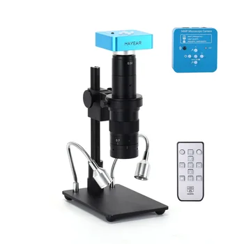 Hayear 34MP Microscópio Digital com 180X C-Mount Lente 2K HDMI USB Industrial 3400W Microscópio Camera Kit para Reparação do Telefone