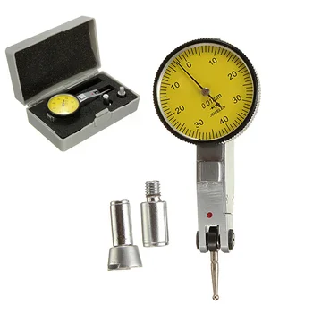 Com a cauda de andorinha trilhos Dial Indicador de manómetro de Teste de Precisão Métrica 0-0.8 mm/0,01 mm Dial Indicador de Teste de Discagem de Teste de Medidor
