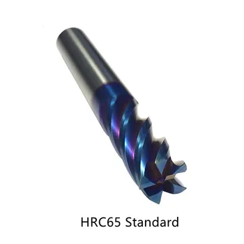 HRC65 5 flautas diâmetro 6-20mm material de carboneto de televisão praça do moinho de extremidade ,tungstênio sólido fresa de alta velocidade, máquina de