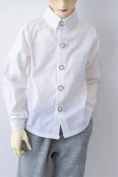BJD boneca com roupas adequadas para 1-3 1-4 tio tamanho bjd boneca de roupas de moda ordinária camisas em preto e branco boneca acessórios