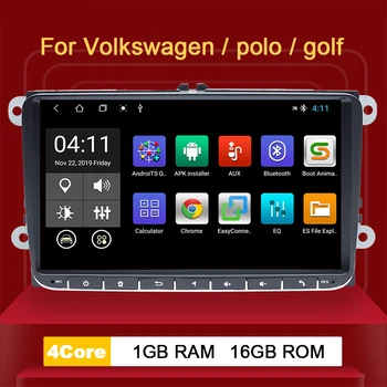 2 Din Android de 10 carros de Rádio Para VW Passat B6 amarok volkswagen, Skoda Octavia 2 superbseat leon golf 5 6 Multimídia GPS de Navegação