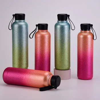 Novo 500ML de Parede Dupla com isolamento a Vácuo Cantil de Aço Inox Garrafa de Água Livre de BPA garrafa Térmica para o Esporte Garrafas de Água