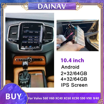 2 din Android auto-Rádio Leitor Multimídia Volvo XC90 2016 som do carro GPS de Navegação de Caixa de Interface de Carro de decodificação de caixa