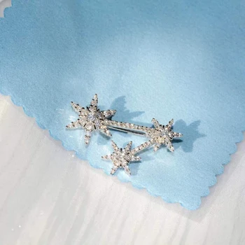 Prata 925 esterlina de pavé AAA zircão deriva de neve broches para mulheres delicadas pino pequeno broche; jóias de casamento Presente