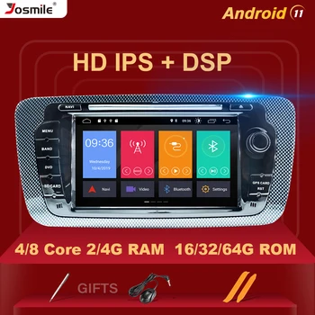 8-Core 4GB 64G 2 Din Android 11 auto-Rádio, Leitor de DVD Para Seat Ibiza 6J MK4 SportCoupe Ecomotive Cupra Multimídia GPS de Navegação