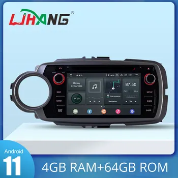 LJHANG IPS 8-Core Android 12 reprodutor de DVD do Carro Para TOYOTA YARIS 2012-2017 wi-FI Multimídia GPS de Navegação 2 Din auto-Rádio Estéreo com RDS