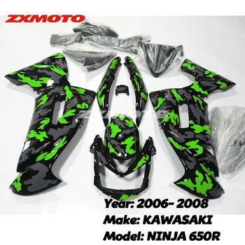 ZXMT Moldado por Injeção de Moto Carroçaria Completo Kit de Carenagem em Plástico ABS Para 2006 2007 2008 KAWASAKI NINJA 650R ER6F 06 07 08