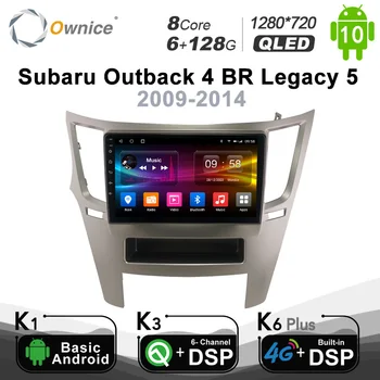 Ownice Autoradio automotivo Rádio 2 Din para Subaru Outback 4 Legado 5 2009-2014 Android 10.0 Multimídia LTE 4G 6G de Ram 128 G Rom