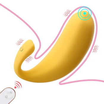 Banana Vibrador Vibrador Pulando Ovo Ponto G, Vagina, Clítoris, Estimulador de Controle Remoto sem Fio 9 Velocidade de Brinquedos Sexuais para as Mulheres
