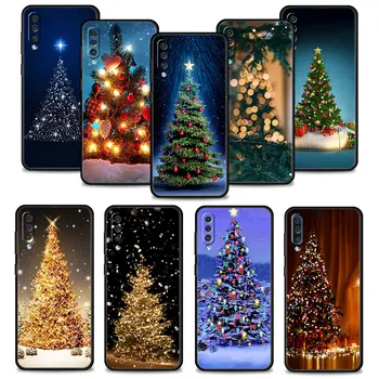 Feliz Glitter Árvore De Natal Quente Capa De Silicone Para Samsung Galaxy A02s A01 A03s A50 A30s A70s A04 A40 A70 A42 M52 M62 M13 M31