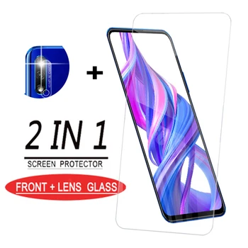 2em1 lente da Câmera protetor de ecrã e do vidro de proteção para Huawei Y9 2019 Protetor de Tela para Huawei Y9 Primeiro-2019 vidro Temperado