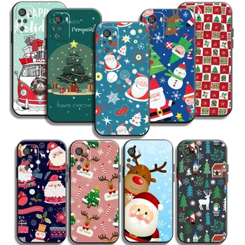 Natal Feliz Casos de Telefone Para Xiaomi Redmi 7A 8A Nota 7 Pro 8 8 2021 8 7 7 Pro 8 Pro Coque Carcasa TPU Macio