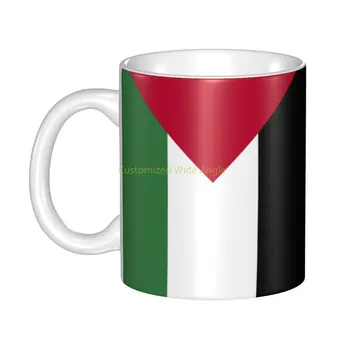Personalizado Palestina Bandeira Canecas DIY Palestinos Patriótica de Cerâmica de Chá de Leite de Copo de Café Homens Mulheres Trabalho ao ar livre Acampamento Caneca de Chá