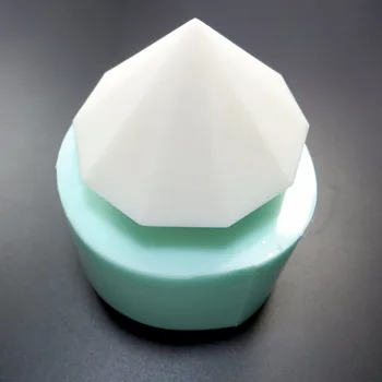 PRZY QT0046 3D em Forma de Diamante, Jóia de Sabão Moldes Moldes de Silicone Sabão Emplastro de Sabão Artesanal confecção de Moldes de Argila de Cera, Resina de Aroma de Pedra