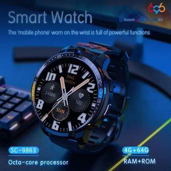 4G Smartwatch GPS wi-Fi Local, Estudante de Crianças Smart Watch Cartão SIM Android 9.0 Chamada de Vídeo Heartrate Homens Adultos Para IOS Android