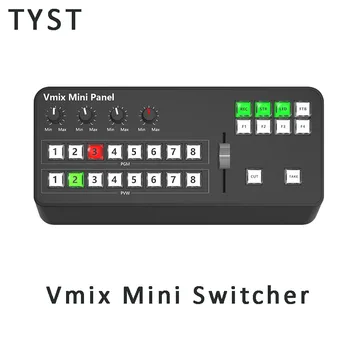 TYST Vmix Mini Switcher de Vídeo do Painel de Controle MIDI2.0 Gravação de Vídeo menu de controle para Vmix OBS Youtube Ins Transmissões de TV