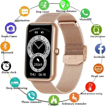 2022 Mulheres Inteligentes Relógio Para Huawei Telefone Inteligente Pulseira Exercício de Homens Pressão Arterial frequência Cardíaca IP68 Impermeável Senhoras Smartwatch