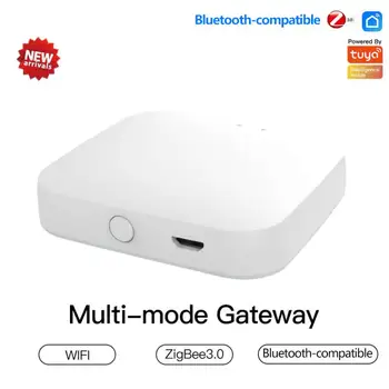 Multi-modo Smart Gateway ZigBee, WiFi, Bluetooth Malha de Hub Trabalhar Com Tuya Aplicação Inteligente de Controlo de Voz Através do Alexa Inicial do Google