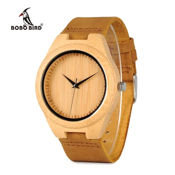 BOBO PÁSSARO de Bambu Homens Relógio de Pulso de Quartzo Homem Relógio de Madeira de Luxo Masculino Relógios Personalizados Relógio de Presente de Relógios Para os Homens, o Dia do Pai