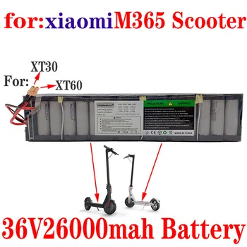 Bateria de lítio PARA Xiaomi Mijia M365 Scooter Elétrico, 18650, 10S, 3P, 36V, 26Ah, 42V, SC, Comunicação, Embalagens Impermeáveis