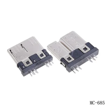 ChengHaoRan 1PCS Micro USB 3.0 Conector Macho Tipo B, alta velocidade de Dados Transmmission 10Pin de Solda conector USB