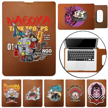 Saco do portátil 11 12 13 14 15 Polegadas, Porta-Caderno de Manga Máscara Padrão de PC para o Macbook Pro De 13 de Acessórios para Computador