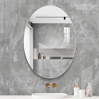 Oval De Vidro, Espelho Do Banheiro, Parede De Exibição De Estética, De Segurança Espelho Do Banheiro, Limpar Frete Grátis Espejo Fontes Do Banheiro