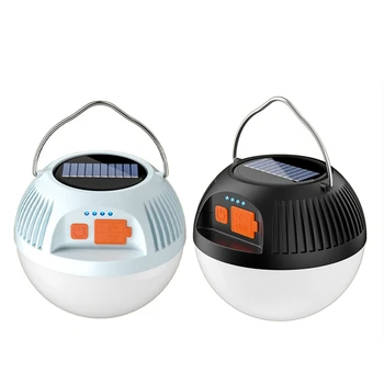 Solar do Acampamento Lâmpada Recarregável USB LED Barraca Light 3 Modos de Portáteis, Lanternas de Emergência Forte Luz Para o Jardim Exterior