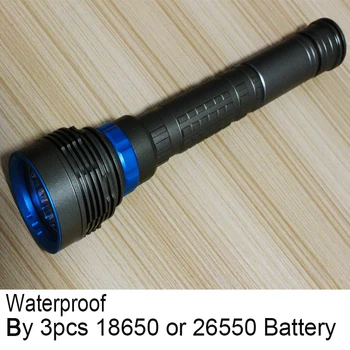 LED Mergulho lanterna 7 x CREE XM-L2 14000LM Lanterna linternas Subaquática Waterproof a Lâmpada de Lanterna por 3 18650 ou 26650 bateria