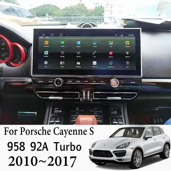 Para o Porsche Cayenne S Hybrid V6 958 92A Turbo De 2010~2017 De 12,3 Polegadas Multimídia para Carro GPS WIFI Áudio CarPlay de Rádio-Navegação