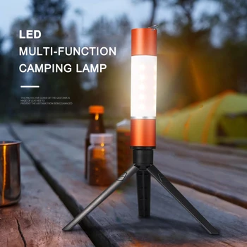 Recarregável USB Pendurar Lanterna Zoomable Barraca de Camping Lâmpada liga de Alumínio Lanterna de LED ao ar livre Luz da Noite p/ Tripé Nozes Novo