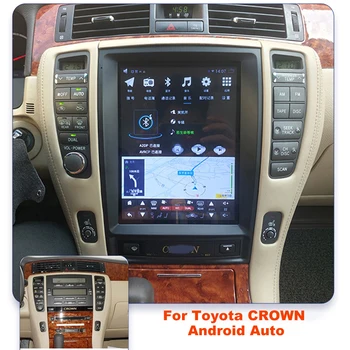 Para a Toyota CROWN 2005 2006 2007 2008 2009 Rádio do Carro Android 11 Estéreo, GPS, Leitor Áudio de Rede de 4G de Navegação Unidade de Cabeça