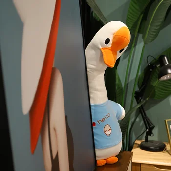 Criativo, bonito big goose de pelúcia boneca kawaii animal de pelúcia almofadas home office decoração de presente de natal