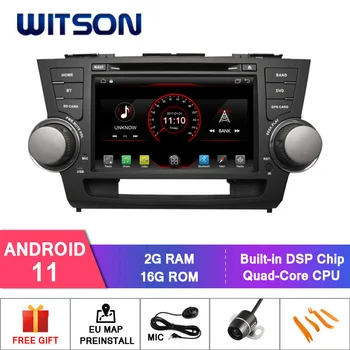 WITSON Android 11 SISTEMA de NAVEGAÇÃO GPS Para Carro Multimídia Player Estéreo AutoAudio GPS de Navegação de DVD de Vídeo Carplay