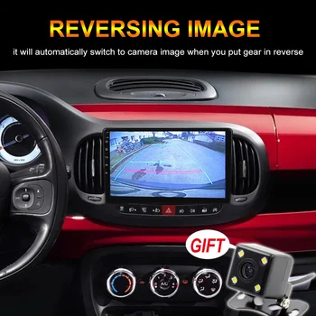 Android 11 de Leitor de Vídeo, Rádio de Carro Fiat 500L 2012 - 2017 som do Carro de GPS Bluetooth sem Fio Carplay DSP Multimédia Player
