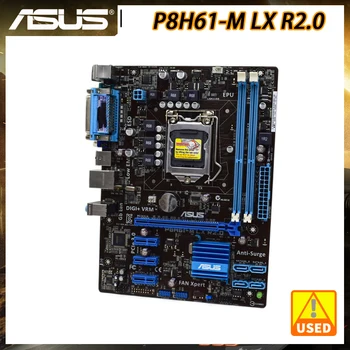 Asus P8H61-M LX R2.0 LGA 1155 DDR3 placa-Mãe Intel H61 Core i3 i5 i7 CPU, PCI-E 2.0 E 16GB de RAM VGA USB2.0 uATX UEFI BIOS