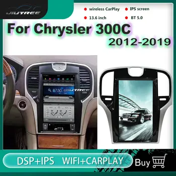 Vertical de Tela do Rádio do Carro Para a Chrysler 300C 2012 2013 2014 2015-2019 de Navegação GPS DVD Player Multimídia Auto Receptor Estéreo