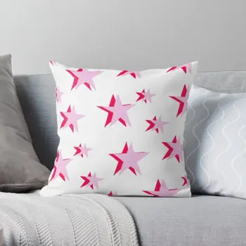 Cor-de-rosa E Vermelho Vsco Padrão de Estrela de Impressão Jogar Travesseiro Capa Conforto de Casa a Moda do Casamento Almofada de Almofadas não incluem