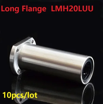 10pcs/lot LMH20LUU 20mm 20*32*80mm de tipo Oval Flange de esferas de movimento linear rolamentos, buchas CNC peças 20x32x80mm