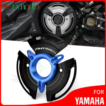 Para a Yamaha TMAX tmax 560 Motocicleta Quadro Slider Protetor de Motor de Estator e Tampa Guarda TMAX560 2020 2021 T-max560 Logotipo Preto Azul