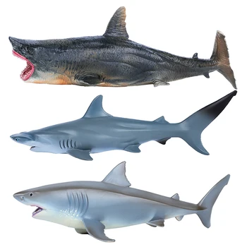 Simulação de Vida Marinha Animal Modelo Figura do Grande Tubarão Branco Brinquedo Megalodon Brinquedo Filme O Mesmo número de Crianças Tubarão de Brinquedo