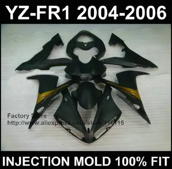 MOTOMARTS Novo completo preto fosco carenagem peças para YAMAHA YZF R1 2004 2005 2006 100% carenagens yzf r1 04 05 06 carenagem Completa injecti