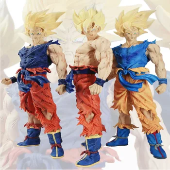 Dragon Ball Z KD Goku PVC GK Super Saiyajin Filho Figura de Ação GK estátua Estatueta do Modelo de Recolha de Decoração Anime Presente