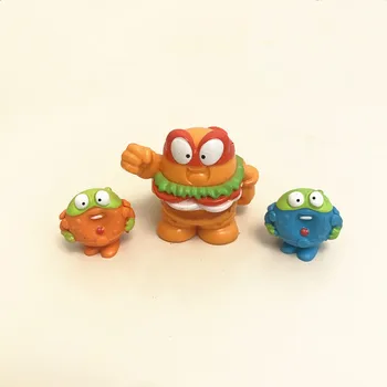 3Pc/Set Burger King Boneca+Superzings Figuras de Ação Bonecas Super Bonito Zings Modelo de Coleta de Brinquedos para Crianças Brincando de Presente
