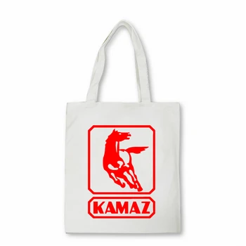 Nova Moda Kamaz Impressão do Logotipo Homens Bolsa de Ombro, Bolsa grande capacidade shopper bag Ombro sacolas de lona, saco de Bolsas