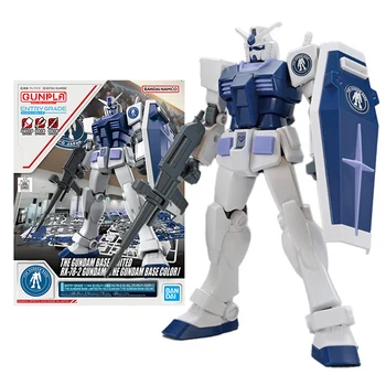 Bandai Genuíno Modelo Gundam Kit Anime Figura Ex 1/144 Rx-78-2 Base De Coleta De Gunpla Anime Figura De Ação Brinquedos Frete Grátis