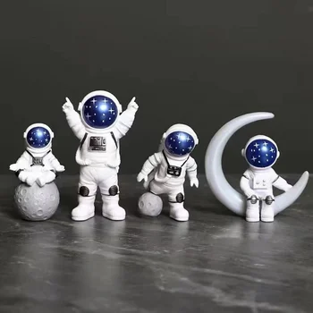 Astronauta Pequeno Enfeite Criativo Mini Spaceman Sala de estar, Decoração do Quarto do ambiente de Trabalho de Recolha de Brinquedos para o Menino _Other Órgão