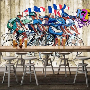 wellyu Personalizados em 3d papel de parede de bicicleta de ginásio, um restaurante elegante фотообои de fundo de parede sala quarto ginásio papel de parede 3d обои