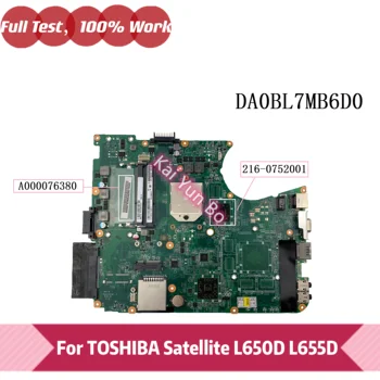 DA0BL7MB6D0 placa-mãe Para Toshiba Satellite L655D L650D Laptop placa-Mãe A000076380 DDR3 Totalmente e 100% Testado