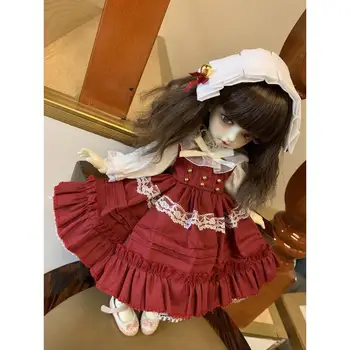 [wamami] Roupas de Lolita Vestido de Saia Para 1/6 1/4 MSD YOSD BJD Boneca Dollfie Roupas